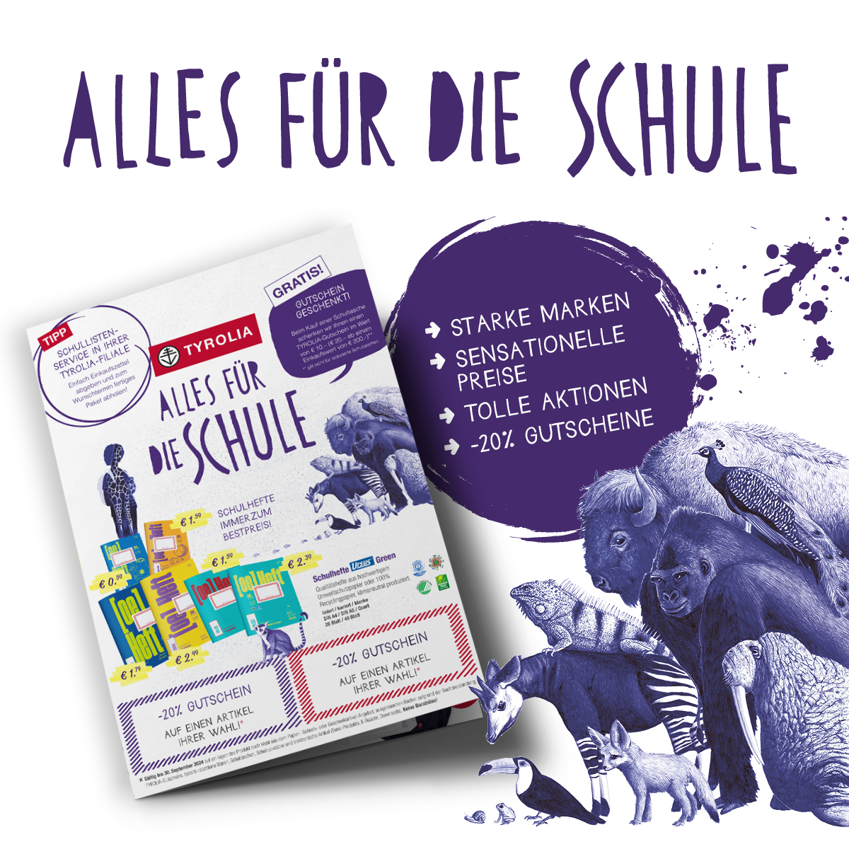 Themenbild Alles für die  Schule