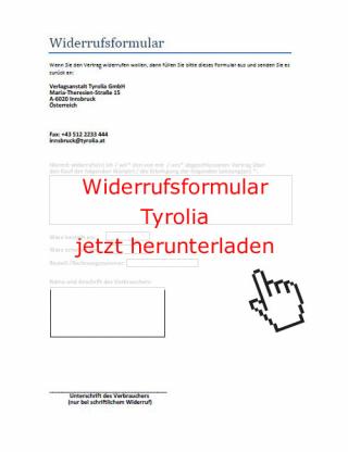 Widerrufsformular Innsbruck