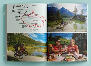 Abenteuer Mountainbiken Karte Montage